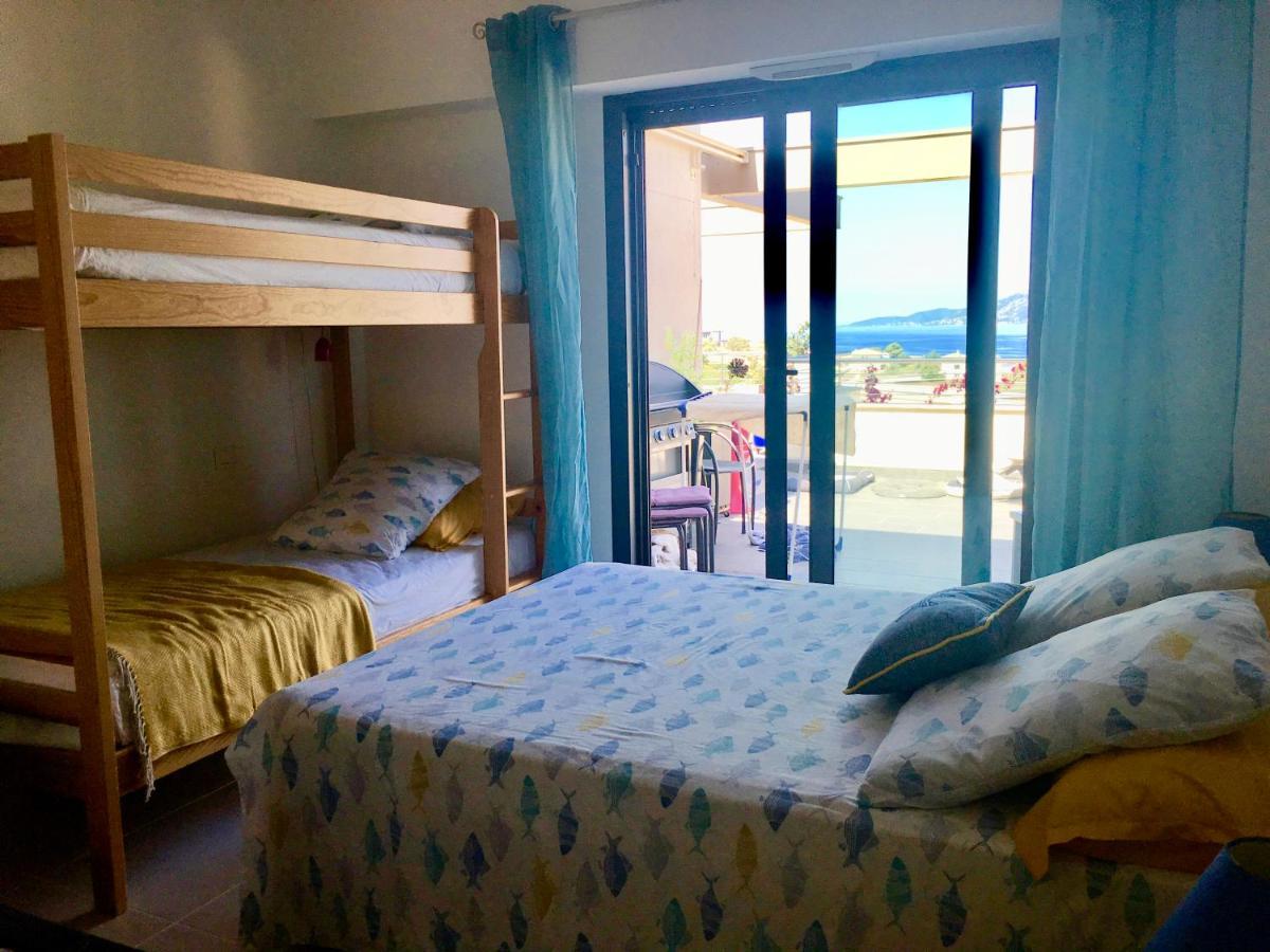 Appartement Vue Magnifique Sur Baie Ajaccio à Porticcio  Extérieur photo