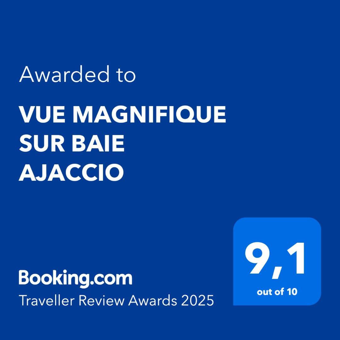 Appartement Vue Magnifique Sur Baie Ajaccio à Porticcio  Extérieur photo